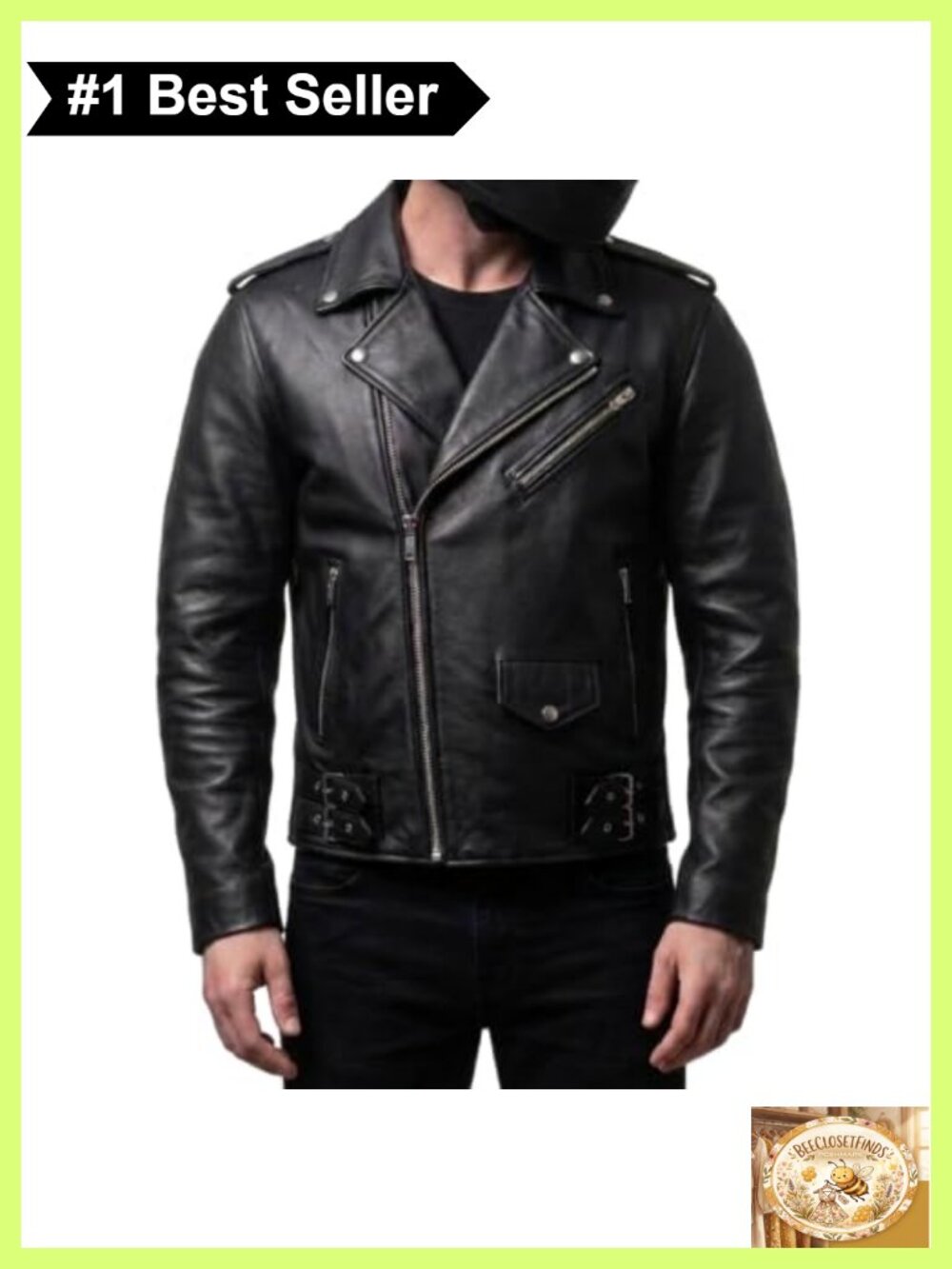 Leather Motorcycle Jacket Removable CE Armor Biker Riding
